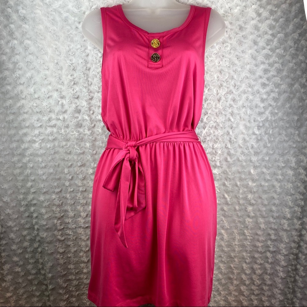 🌴Mud Pie Dress Rancer back Pink Size a Small 4-6